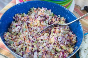 Finished coleslaw