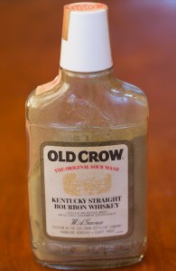 File in the obligate Old Crow bottle
