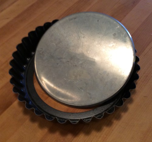 Tart and quiche pan with removable bottom