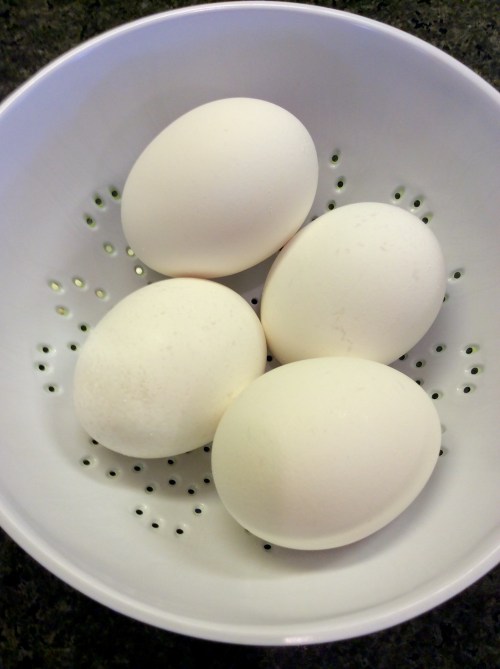 Eggs at room temperature