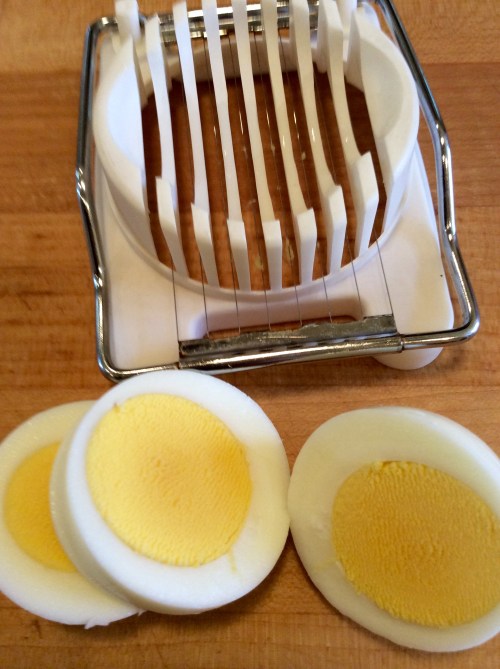 Delicate golden yolks with no green ring!